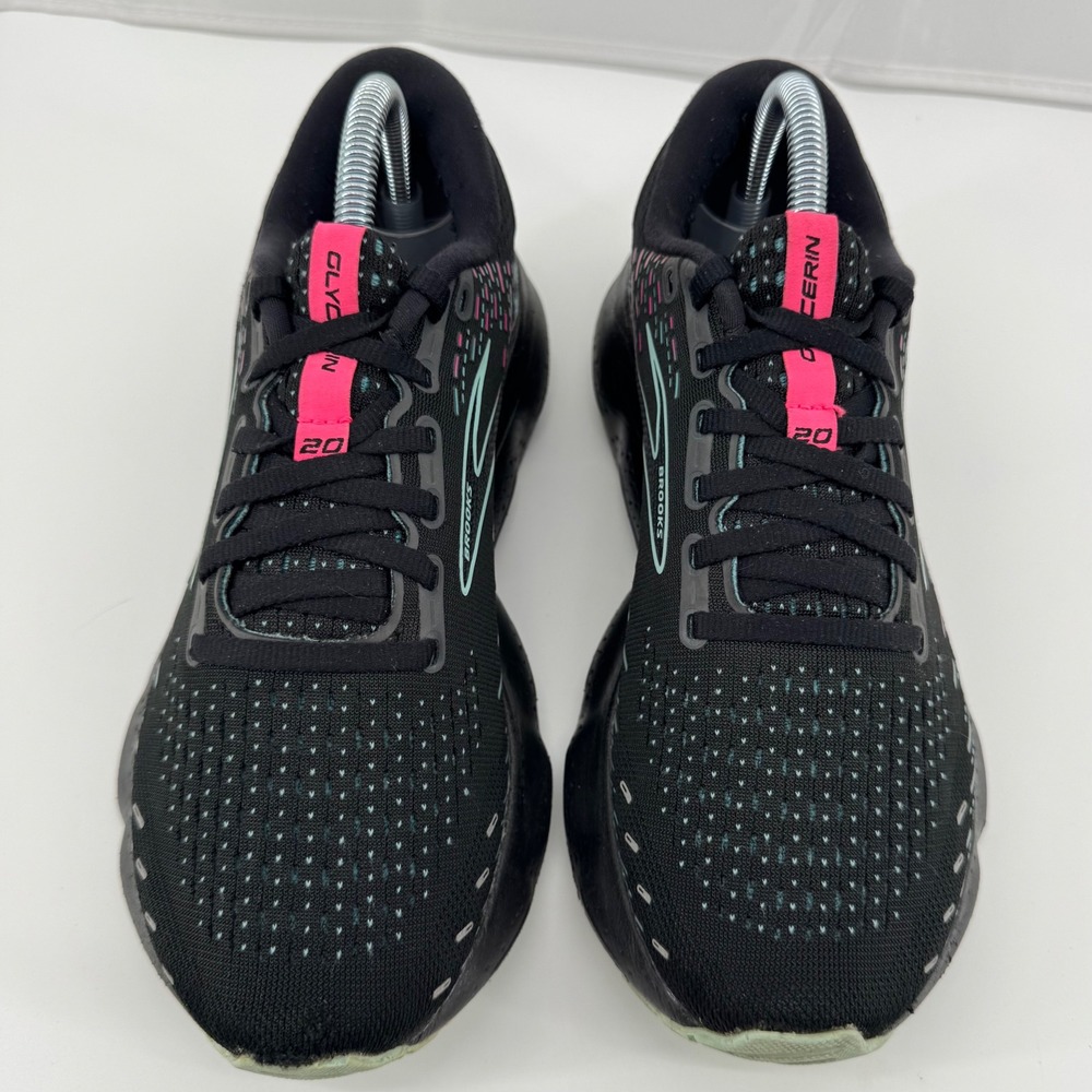 Brooks Glycerin 20 Running Shoes Womens Size 9 Black Pink Teal Athletic Sneaker - Picture 8 of 16